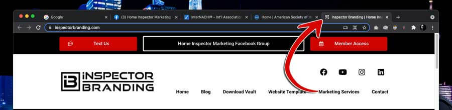 home inspector website icon