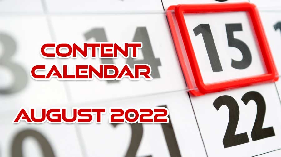 content calendar for home inspectors August